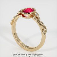 Ruby Ring 0.91 Ct. 18K Yellow Gold Preview