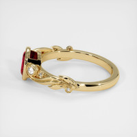1.30 Ct. Ruby Ring, 18K Yellow Gold 4