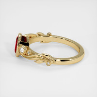 1.28 Ct. Ruby Ring, 18K Yellow Gold 4