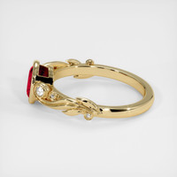 1.21 Ct. Ruby Ring, 18K Yellow Gold 4