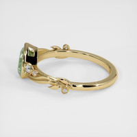 1.60 Ct. Green Sapphire Ring, 18K Yellow Gold 4