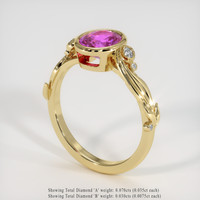 2.03 Ct. Sapphire Ring, 18K Yellow Gold 2