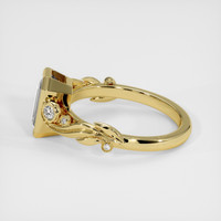 2.52 Ct. White Sapphire Ring, 18K Yellow Gold 4