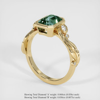 2.22 Ct. Sapphire Ring, 18K Yellow Gold 2