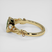 1.20 Ct. Green Sapphire Ring, 18K Yellow Gold 4
