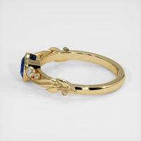 1.38 Ct. Blue Sapphire Ring, 18K Yellow Gold 4