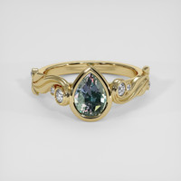 1.33 Ct. Color Change Sapphire Ring, 18K Yellow Gold 1