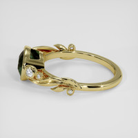 2.21 Ct. Green Sapphire Ring, 18K Yellow Gold 4