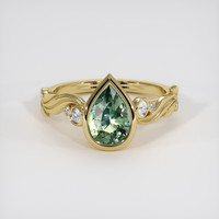 1.52 Ct. Bi Color Sapphire Ring, 18K Yellow Gold 1