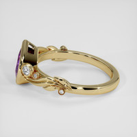 1.62 Ct. Pinkish Purple Sapphire Ring, 18K Yellow Gold 4