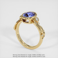 2.57 Ct. Sapphire Ring, 18K Yellow Gold 2