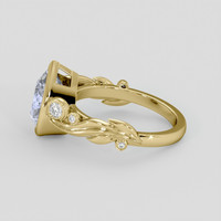 3.70 Ct. Blue Sapphire Ring, 18K Yellow Gold 4