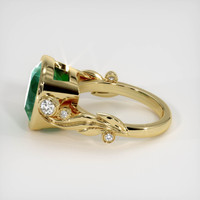 5.61 Ct. Emerald Ring, 18K Yellow Gold 4