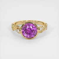 3.01 Ct. Sapphire Ring, 18K Yellow Gold 1