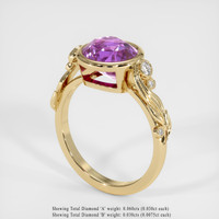 3.01 Ct. Sapphire Ring, 18K Yellow Gold 2