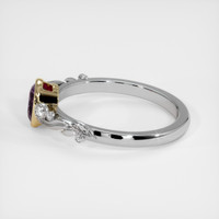 0.70 Ct. Bi Color Sapphire Ring, 14K Yellow & White 4