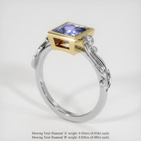 1.10 Ct. Gemstone Ring, 14K Yellow & White 2