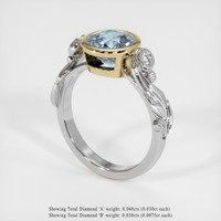 1.73 Ct. Gemstone Ring, 14K Yellow & White 2