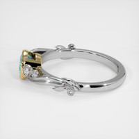 0.67 Ct. Gemstone Ring, 14K Yellow & White 4