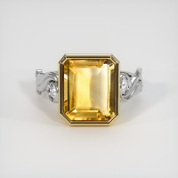 4.87 Ct. Gemstone Ring, 14K Yellow & White 1