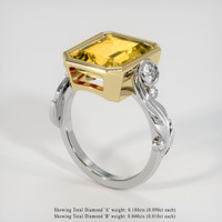 4.87 Ct. Gemstone Ring, 14K Yellow & White 2