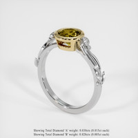 1.01 Ct. Gemstone Ring, 14K Yellow & White 2