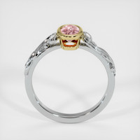 0.64 Ct. Padparadscha Sapphire Ring, 14K Yellow & White 3