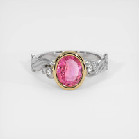 2.02 Ct. Sapphire Ring, 14K Yellow & White 1