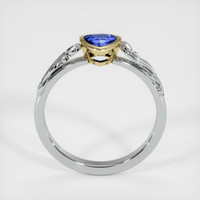 0.49 Ct. Blue Sapphire Ring, 18K Yellow & White 3