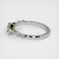 0.49 Ct. Blue Sapphire Ring, 18K Yellow & White 4