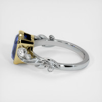 3.00 Ct. Blue Sapphire Ring, 18K Yellow & White 4