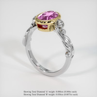 2.16 Ct. Gemstone Ring, 18K Yellow & White 2