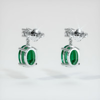 <span>2.08</span>&nbsp;<span class="tooltip-light">Ct.Tw.<span class="tooltiptext">Total Carat Weight</span></span> Emerald Earrings, Platinum 950 4