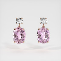 <span>3.48</span>&nbsp;<span class="tooltip-light">Ct.Tw.<span class="tooltiptext">Total Carat Weight</span></span> Gemstone Earrings, 14K Rose Gold 1