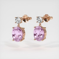 3.48 Ct.Tw. Gemstone Earrings, 14K Rose Gold 3