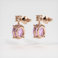 3.48 Ct.Tw. Gemstone Earrings, 14K Rose Gold 4