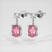 <span>2.06</span>&nbsp;<span class="tooltip-light">Ct.Tw.<span class="tooltiptext">Total Carat Weight</span></span> Gemstone Earrings, 14K White Gold 3