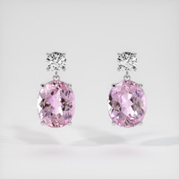 3.48 Ct.Tw. Gemstone Earrings, 14K White Gold 1