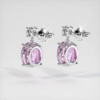 3.48 Ct.Tw. Gemstone Earrings, 14K White Gold 4