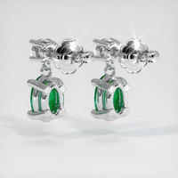 Emerald Earrings 0.48 Ct.Tw.Total Carat Weight, 18K White Gold Preview