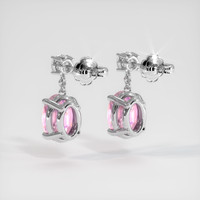 2.08 Ct.Tw. Gemstone Earrings, 18K White Gold 4