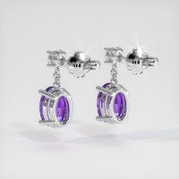 1.62 Ct.Tw. Gemstone Earrings, 18K White Gold 4