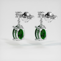 1.46 Ct.Tw. Gemstone Earrings, 18K White Gold 4