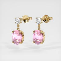 <span>2.08</span>&nbsp;<span class="tooltip-light">Ct.Tw.<span class="tooltiptext">Total Carat Weight</span></span> Gemstone Earrings, 14K Yellow Gold 3