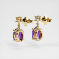 <span>1.62</span>&nbsp;<span class="tooltip-light">Ct.Tw.<span class="tooltiptext">Total Carat Weight</span></span> Gemstone Earrings, 14K Yellow Gold 4