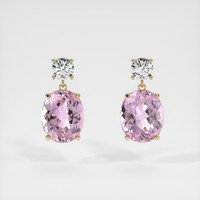 3.48 Ct.Tw. Gemstone Earrings, 18K Yellow Gold 1