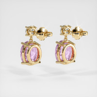 3.48 Ct.Tw. Gemstone Earrings, 18K Yellow Gold 4