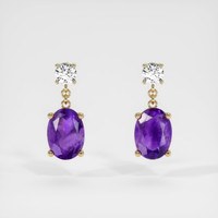 1.62 Ct.Tw. Gemstone Earrings, 18K Yellow Gold 1