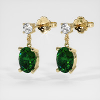 1.46 Ct.Tw. Gemstone Earrings, 18K Yellow Gold 3