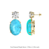 <span>20.73</span>&nbsp;<span class="tooltip-light">Ct.Tw.<span class="tooltiptext">Total Carat Weight</span></span> Gemstone Earrings, 18K Yellow Gold 2